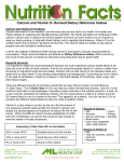 Calcium and Vitamin D- Revised Dietary Reference Intakes