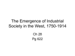 The Emergence of Industrial Society in the West, 1750-1914