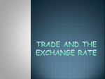 Trade and the Exchange Rate