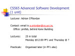 Selected Software Engineering Technologies