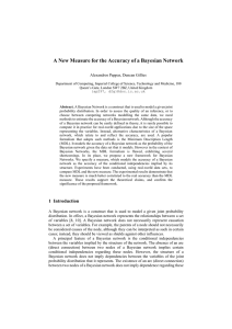 A New Measure for the Accuracy of a Bayesian Network