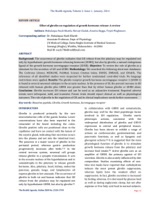 Effect of ghrelin on regulation of growth hormone release: A review