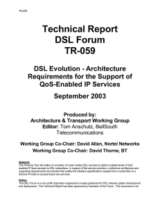 Technical Report DSL Forum TR-059