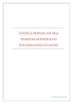 4.6 sOLAR POWER PLANT COMPONENT SPECIFICATION