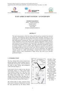 EAST AFRICAN RIFT SYSTEM