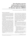 Developing species information systems: the European Register of