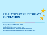 palliative care in the aya population
