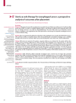 Stents as sole therapy for oesophageal cancer