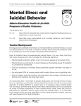 Mental Illness and Suicidal Behavior-Grade 8
