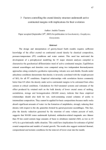3 Factors controlling the crustal density structure - diss.fu