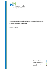 Developing integrated marketing communications for