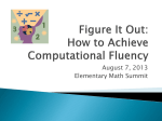 Figure It Out: How to Achieve Computational Fluency