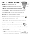 Layers of the Earth Vocabulary