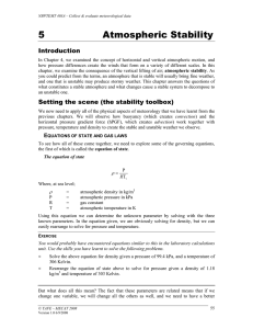 5 Atmospheric Stability