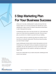 5 Step Marketing Plan For Your Business Success