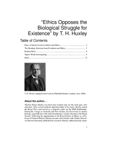 “Ethics Opposes the Biological Struggle for Existence” by T. H. Huxley