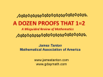 A Dozen Proofs that 1 = 2