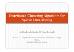 Distributed Clustering Algorithm for Spatial Data Mining