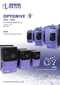 optidrive e2 - MTO electric a/s