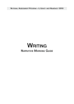 Narrative writing marking guide