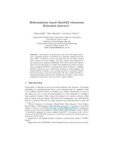 Reformulation based MaxSAT robustness (Extended abstract)