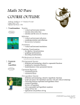 Math 30P Course Outline