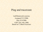 Ping, traceroute, etc.