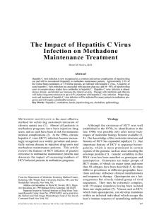 The Impact of Hepatitis C Virus Infection on Methadone
