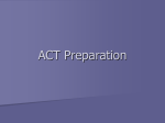 ACT Preparation