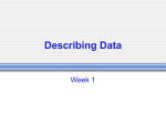 Describing Data