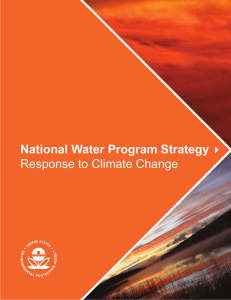 National Water Program Strategy Response to Climate Change
