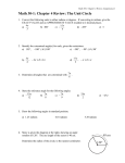 Pure Mathematics 30: Unit 1 Review Assignment
