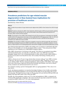 Prevalence predictions for age-related macular degeneration in