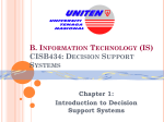 CISB434: Decision Support Systems