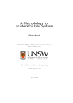 A Methodology for Trustworthy File Systems