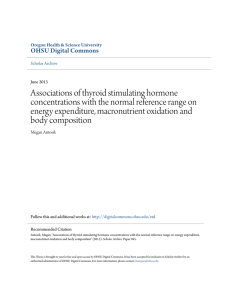 Associations of thyroid stimulating hormone concentrations with the