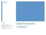Data Structures Lecture 1
