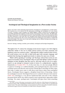 Sociological and Theological Imagination in a Post