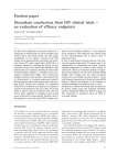 Position paper Discordant conclusions from HIV clinical trials — an