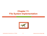 Chapter 11: File System Implementation