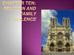 Chapter Ten: Religion and Family Violence Key