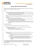 Energy Measurement Procedure