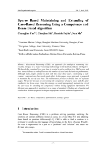 Case-Based Reasoning Using a Competence and Sparse Based