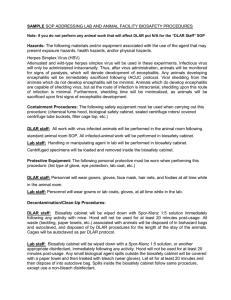 sample sop addressing lab and animal facility biosafety procedures