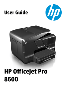HP Officejet Pro 8600 User Guide– ENWW