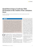 Quadrilateral Space Syndrome With Involvement of the