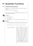 17 Quadratic Functions