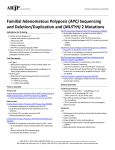 Familial Adenomatous Polyposis (APC) Sequencing and Deletion