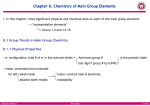 Chapter 8. Chemistry of Main Group Elements