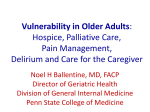 Vulnerability in Older Adults - PA Behavioral Health and Aging